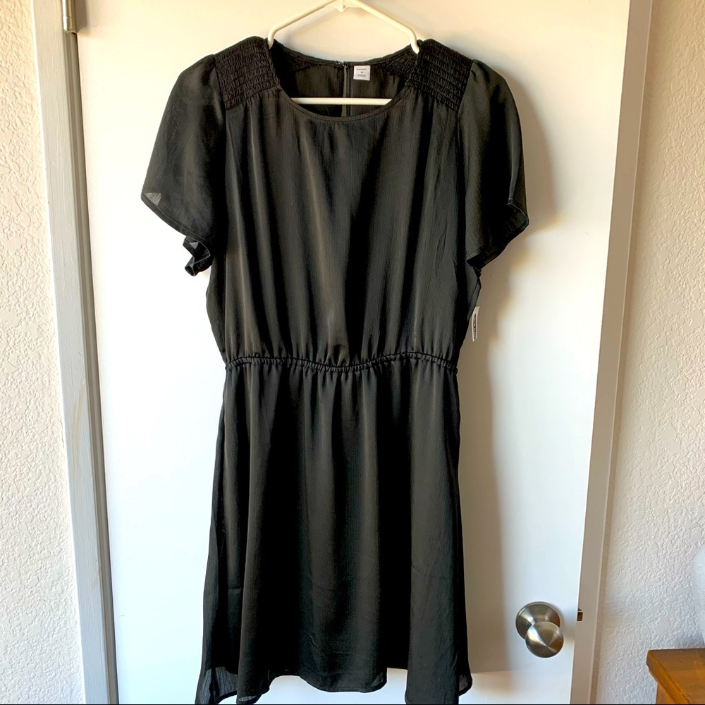 Old Navy Black Dress with slip NWT